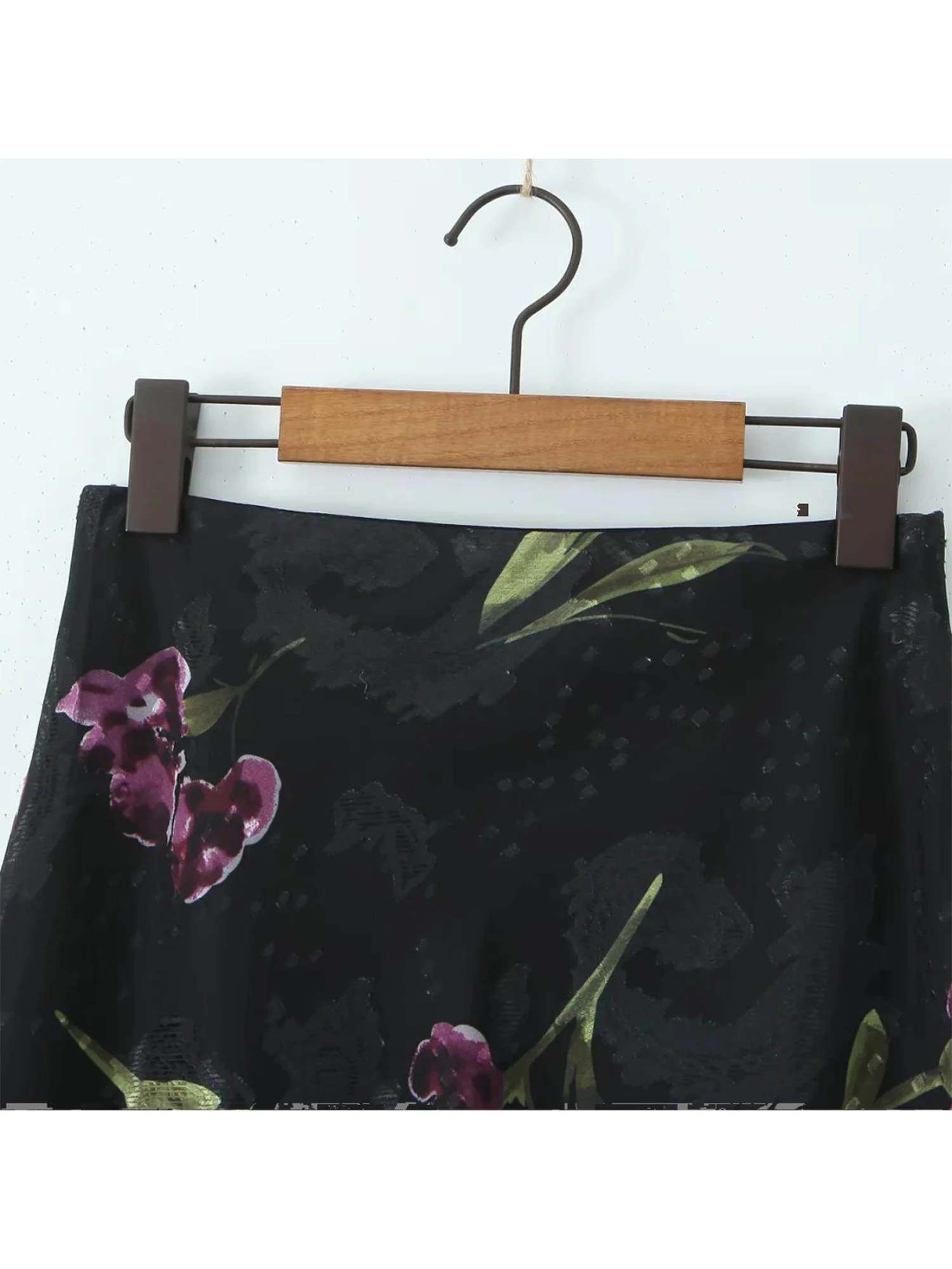 Women's Black Gothic Emo Skirt Vintage Flower Print A-line Mesh Skirt Harajuku Korean Style Y2k Skirts 2000s Clothes Summer 2026