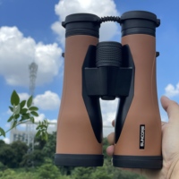SUNCORE  Large Eyepiece 10x50 Orange Binoculars - Wide View HD Optics for Outdoor Adventures