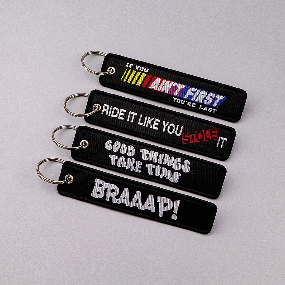 Chave tag chaveiros chaveiro para carro motocicletas chaves chaveiro titular moda jóias anime acessórios 1pc