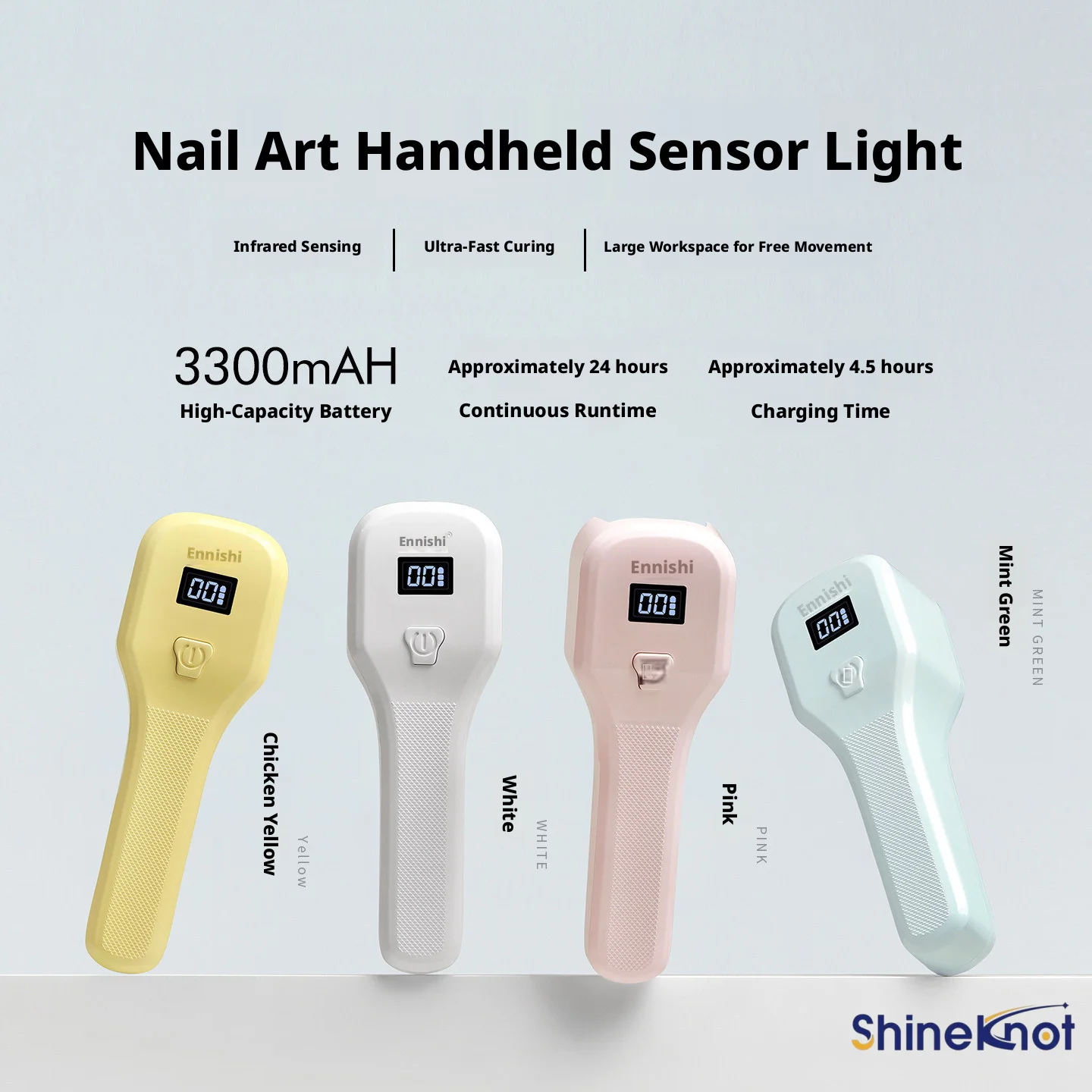 shineknot-ハンドヘルド-led-ネイルランプ-コンパクト-ポータブル-充電式-速乾性-ラピッド硬化-uv-ジェルランプ-ネイルチップ硬化ランプ-マニキュア