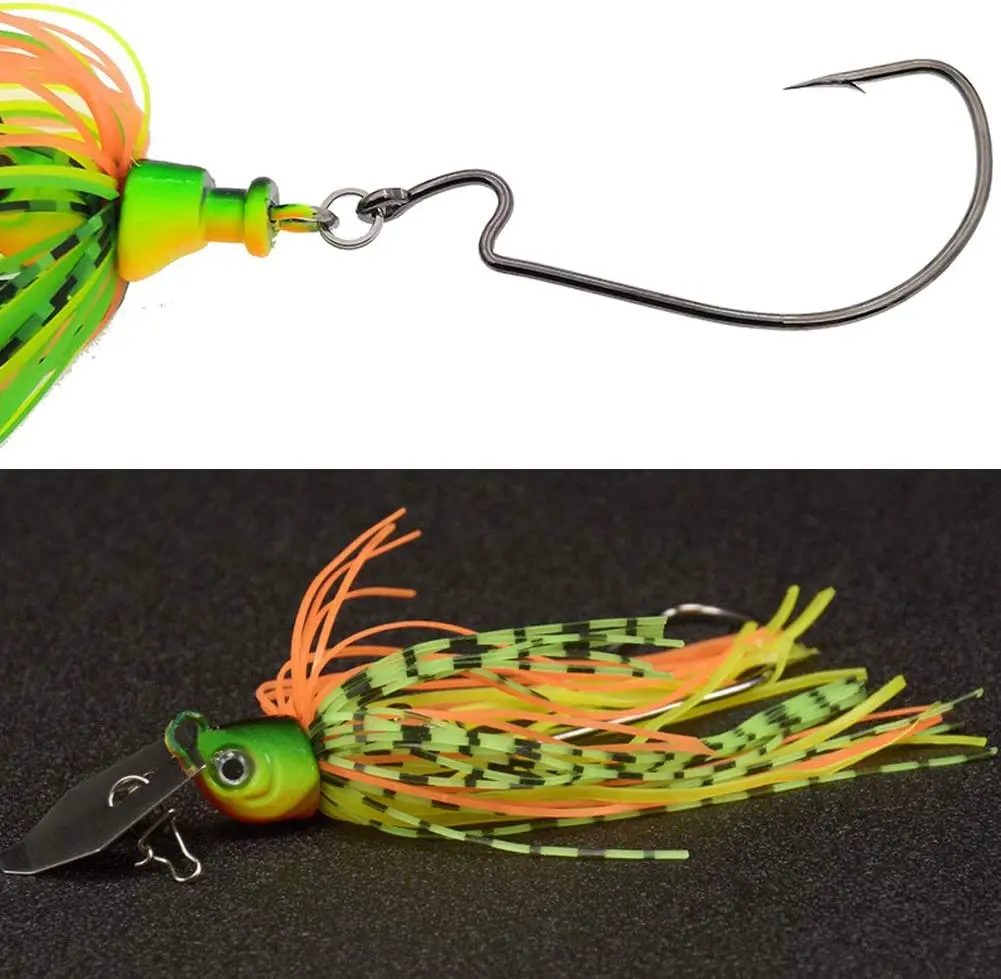 FREE FISHER señuelo swimbait con falda de silicona giratoria - imagen 2