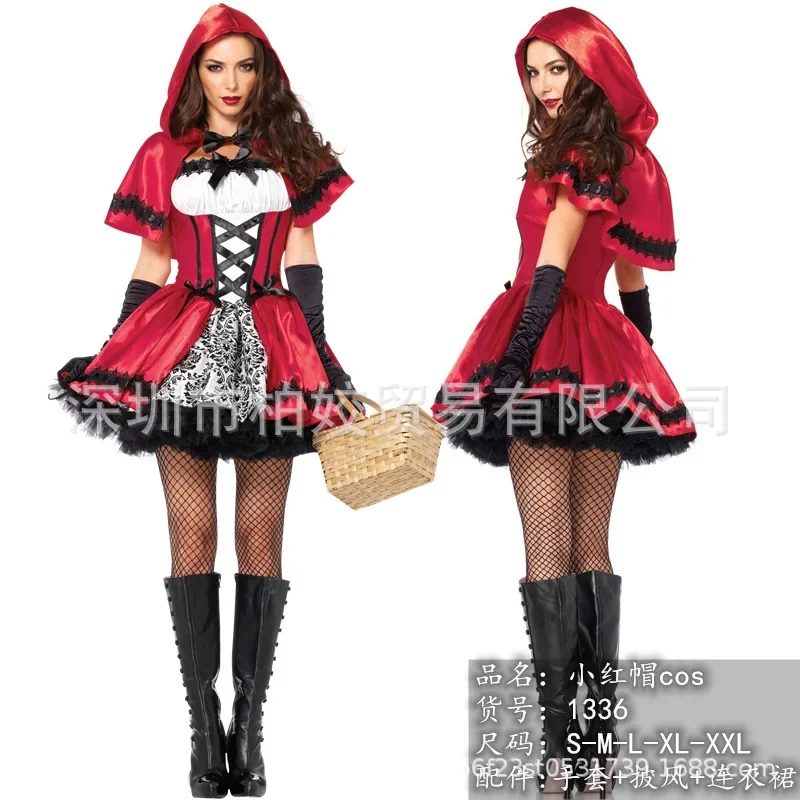 ZA01 مثير أنيمي الملكة ملابس الهالوين الرداء الأحمر الصغير الأميرة زي ألعاب التجارة الخارجية متعة الزي الرسمي بالجملةZa0 @