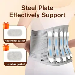 Adjustable Breathable Lumbar Back Belt Orthopedic Lumbar Pad Waist Support Man Woman Lumbar Spine Strap For Gym Pain Relief