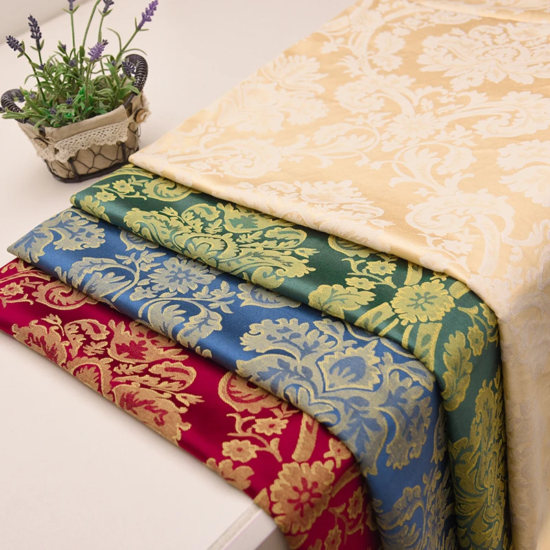 Sofa Fabric European-Style High-Grade Jacquard Cloth Soft Bag Background Wall Cloth Cushion Pillow Clothing Craft Fabric