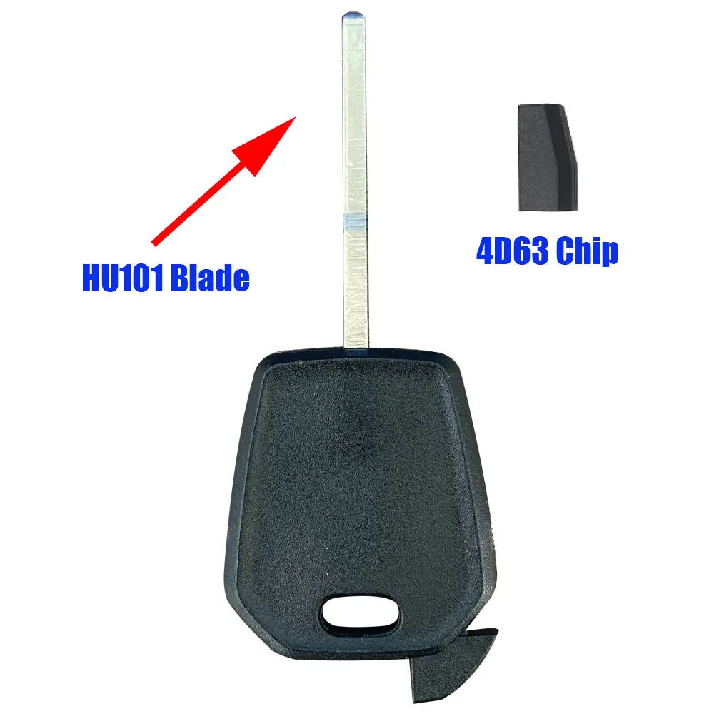 Replacement Chip Key Fob for Ford Transponder Key Shell HU101 Blade Chip Key Fob