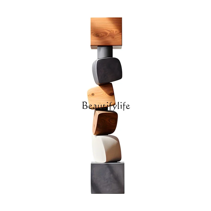 56*Entrance sculpture floor-to-ceiling ornaments, home accessories, living room, art installations next to the sofa