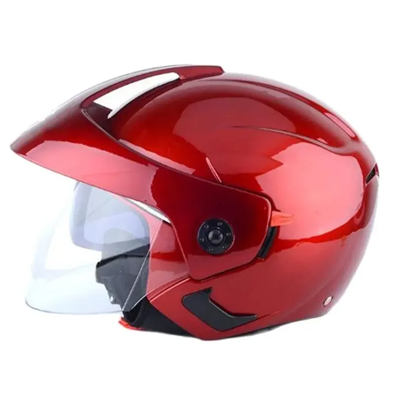 四季対応-バイクヘルメット-dot-ce-レトロ-ヴィンテージ-クルーザー-チョッパー-スクーター-カフェレーサー-ヘルメット-オートバイヘルメット-3-4-オープンフェイスヘルメット