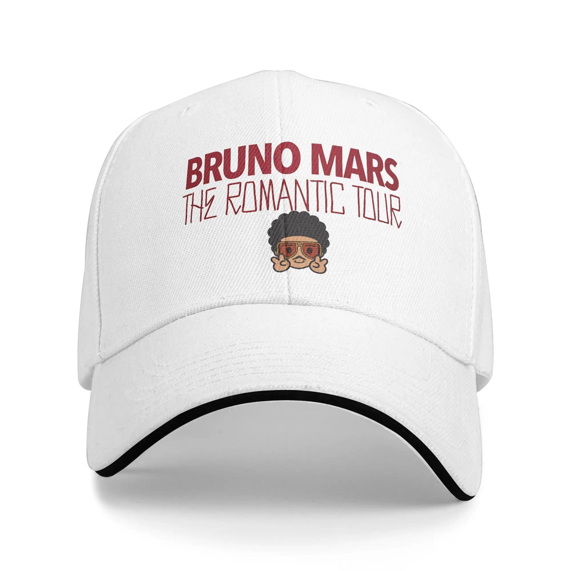 Bruno Mars The Romantic Tour 2026 Baseball Cap  Casual Women Men Trucker Hat Sun-Proof Custom DIY Tennis Skate Snapback Cap