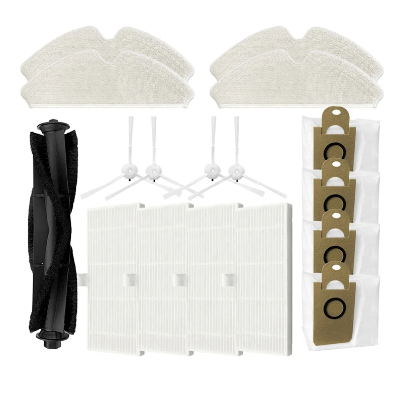 ل Miwhole M7 Pro استبدال الملحقات الرئيسية الجانب فرشاة فلتر Hepa ممسحة القماش كيس لجميع الغبار