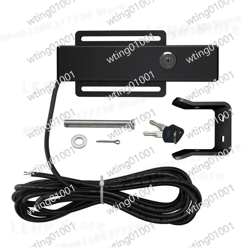 for 12V 24V AC DC Electric Gate Lock with Manual Key Release Heavy Duty Electromagnetic Strike for Secure Access Control