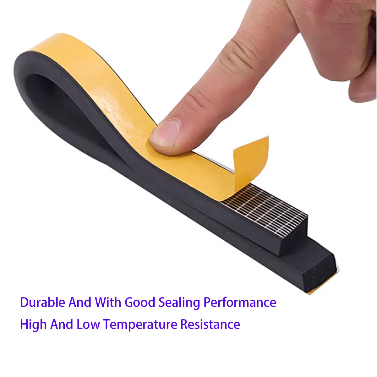 EPDM Foam Sealing Strip Super Glue Anti-collision Insulation Thickness 3/5/10/15/20mm