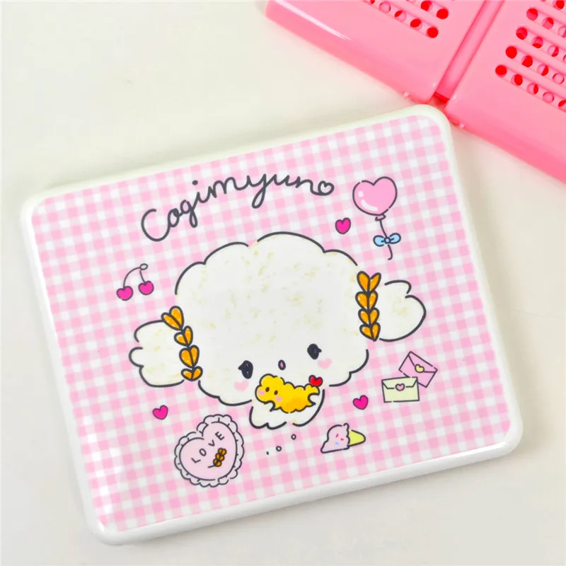 Cogimyun PVC Foldable Storage Box With Cover Multipurpose Kawaii Cute Desktop Small Organizer Basket