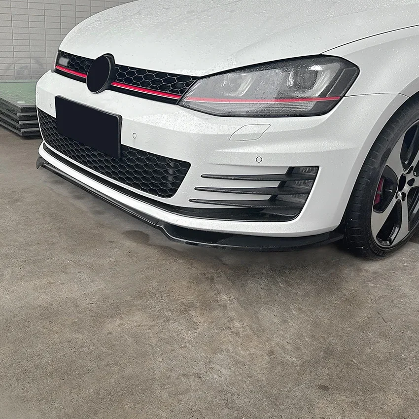 3X 2013 To 2019 For VW Volkswagen Golf 7 7.5 MK7 MK7.5 GTI R R-line GTD GTE Car Front Bumper Lip Spoiler Splitter Diffuser ABS - view 2