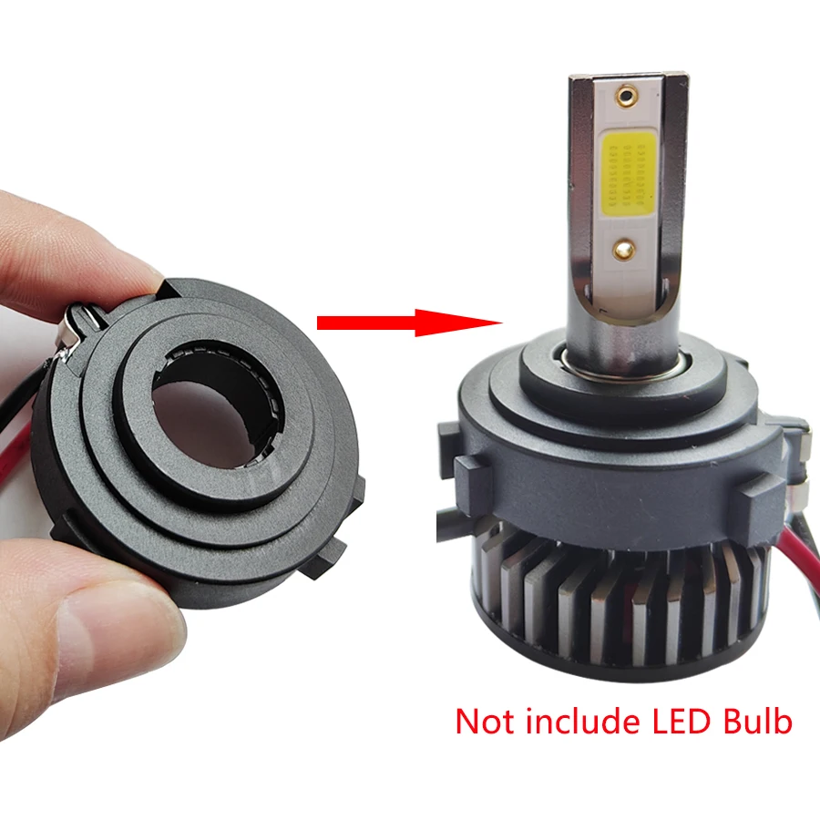 H7 LED farol lâmpada base redutor, adaptadores titular para VW Golf 7, MK7, MK6, Tiguan, Touran, Jetta, Passat, B7, 2pcs