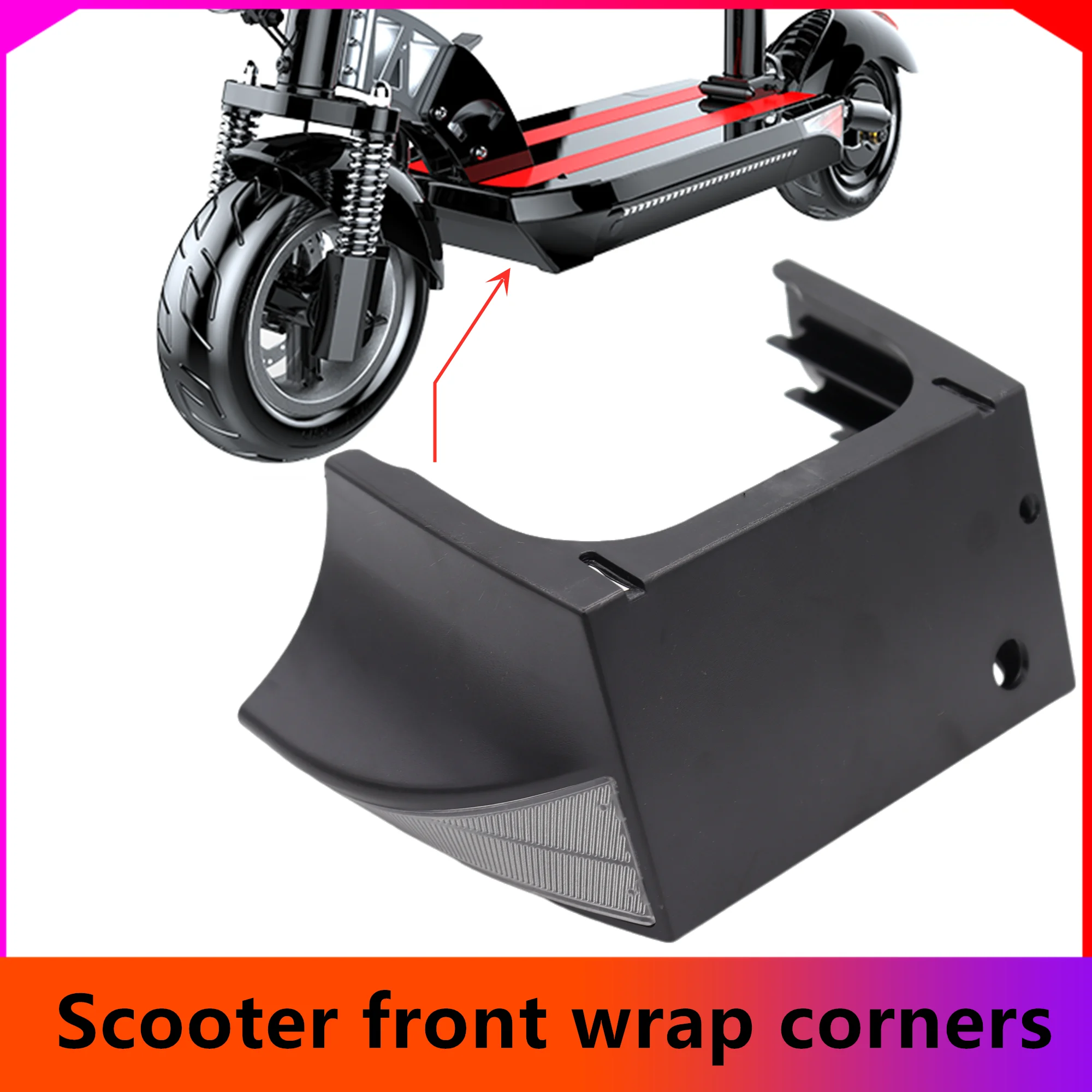 10 Inch Electric Scooter Front Pack Corner Guard Plastic Protective Shell Cover Suitable for KUGOO M4 Electric Scooter Part Q8