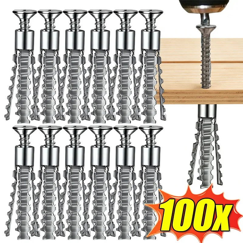 

Анкер для стен из углеродистой стали с саморезами, сверлами и распорными болтами для гипсокартона, усиленные крепежи для сверления