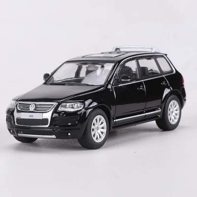 Simulation 1:64 Volkswagen Touareg R50, modèle de voiture moulé sous pression, ornement de collection, Voiture Miniature, cadeau d'anniversaire pour enfants garçons