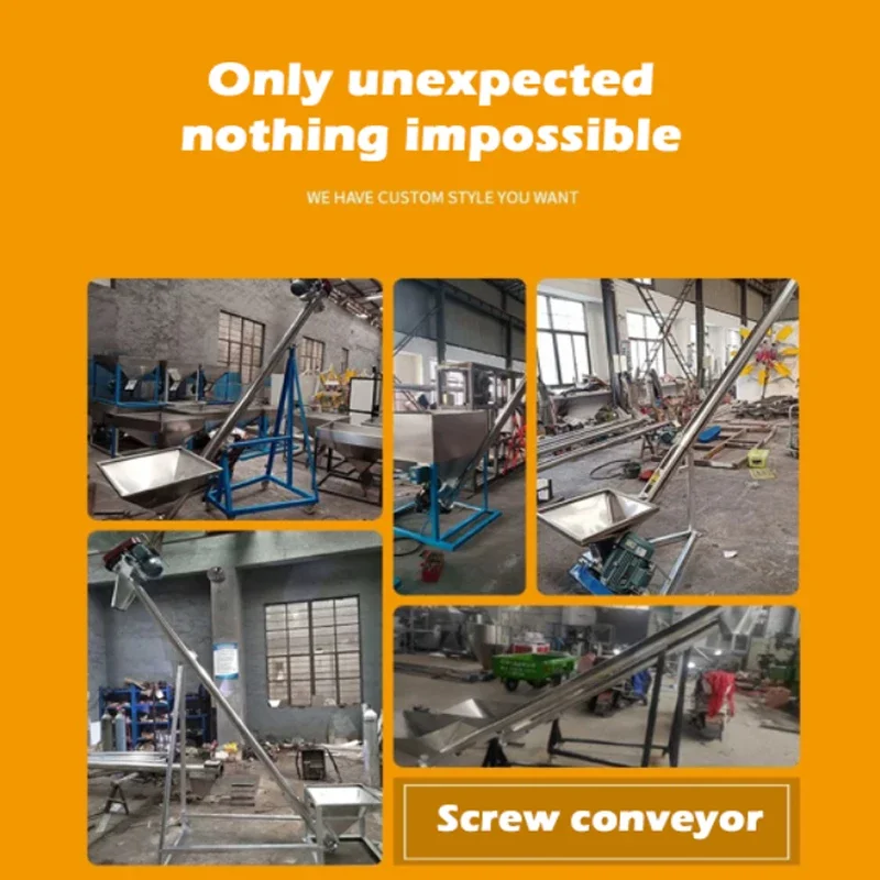 

Вертикальный подъемник, винт для подачи рисового порошка, гранулы, пластиковый винтовой конвейер из нержавеющей стали для пластикового порошка по индивидуальному заказу