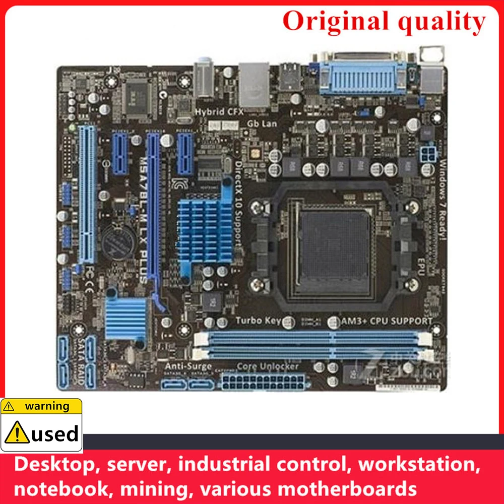 

For M5A78L-M LX PLUS Motherboards Socket AM3 AM3+ DDR3 16GB For AMD 760G Desktop Mainboard SATA II USB2.0