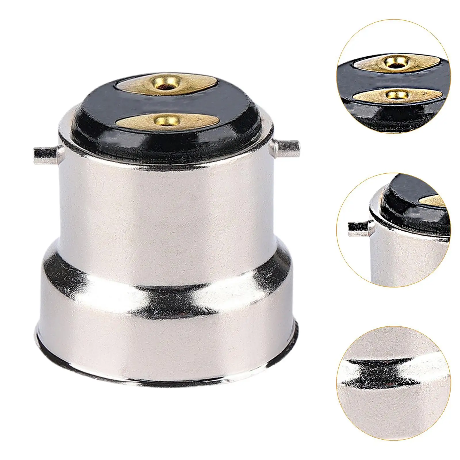 10Pcs B22 to E27 Adaptor Bulb Holder Converter Lighting Accessories to Screw Lamp Holder for Light Home Office Lamp Bulb