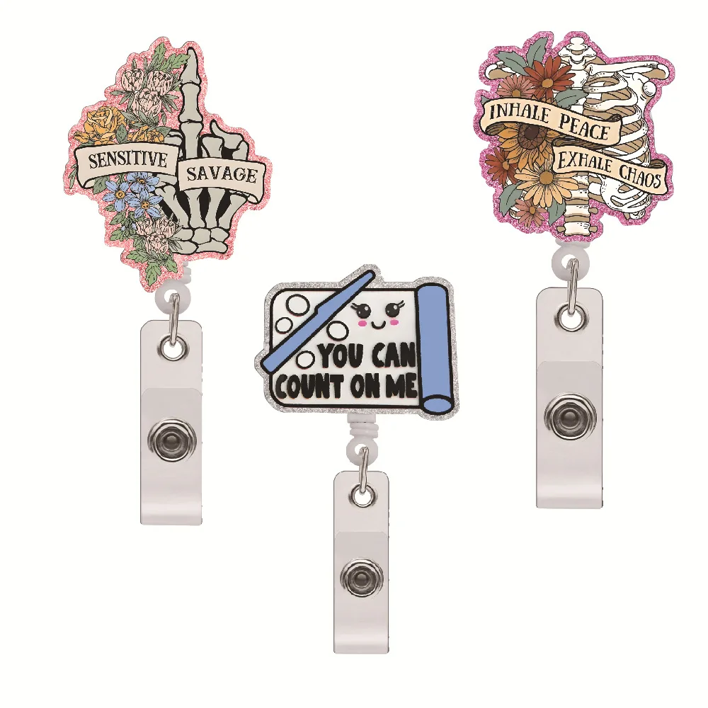 Hospital Departmental Organs Retractable Badge Reel Nurse Doctor Card Holder Id Lanyard Name Tag Employee Pass Work Card Holder