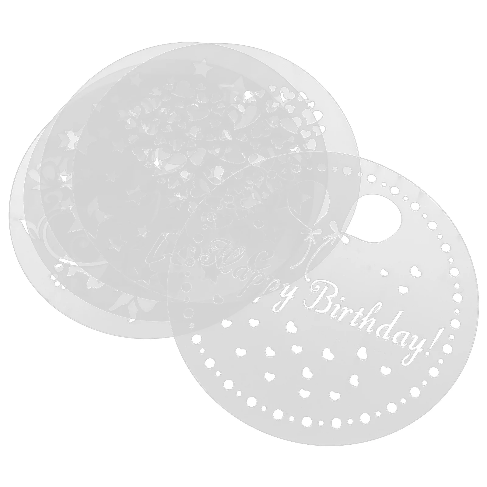 

Washable Coffee Stencils Latte Decoration Templates DIY Plastic Cake Baking Supplies Sprinkle Cocoa Chocolate Tools