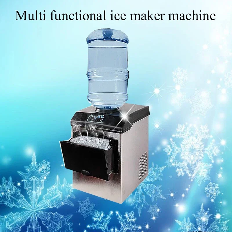 ماكينة صنع الثلج المحمولة |   صانعة ثلج على سطح الطاولة مع وظيفة التنظيف الذاتي مع مقاسين ثلج اختياريين