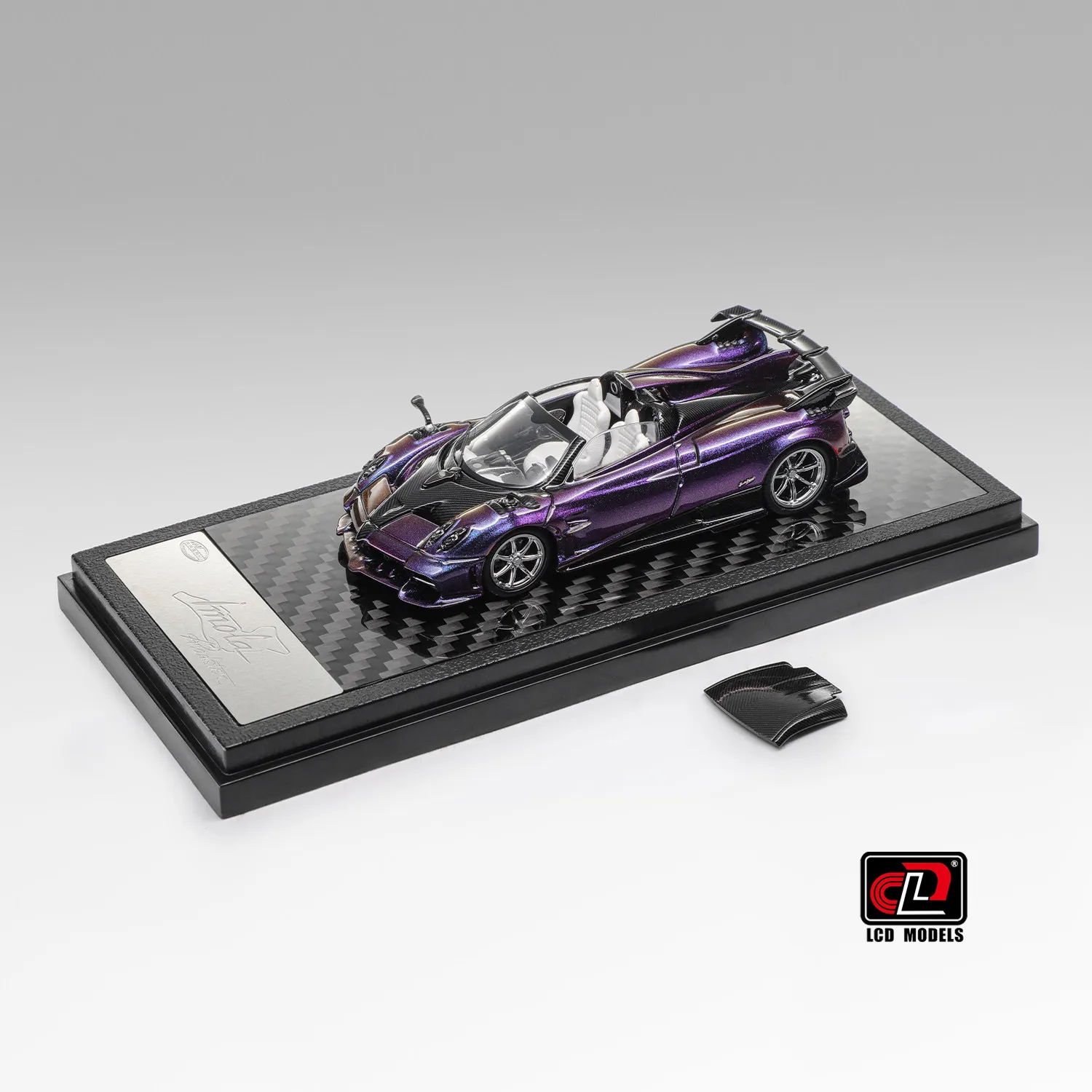 LCD 1:64 Imola Convertible Carbon Fiber Base Alloy Car Model Pre-sale
