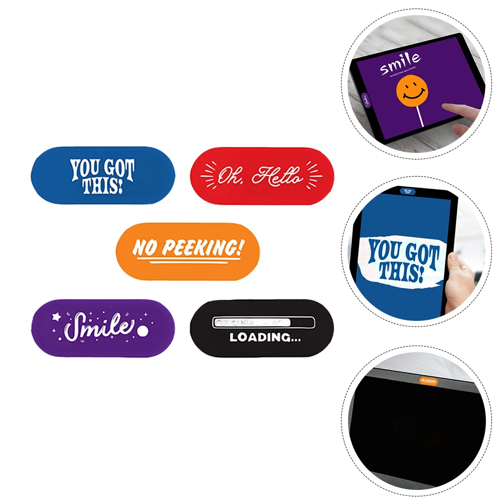 5pcs Privacy Protector Webcam Cover For Laptop Tablet Phone Camera Anti-Peeping Covers Sticky Protective Shield Video