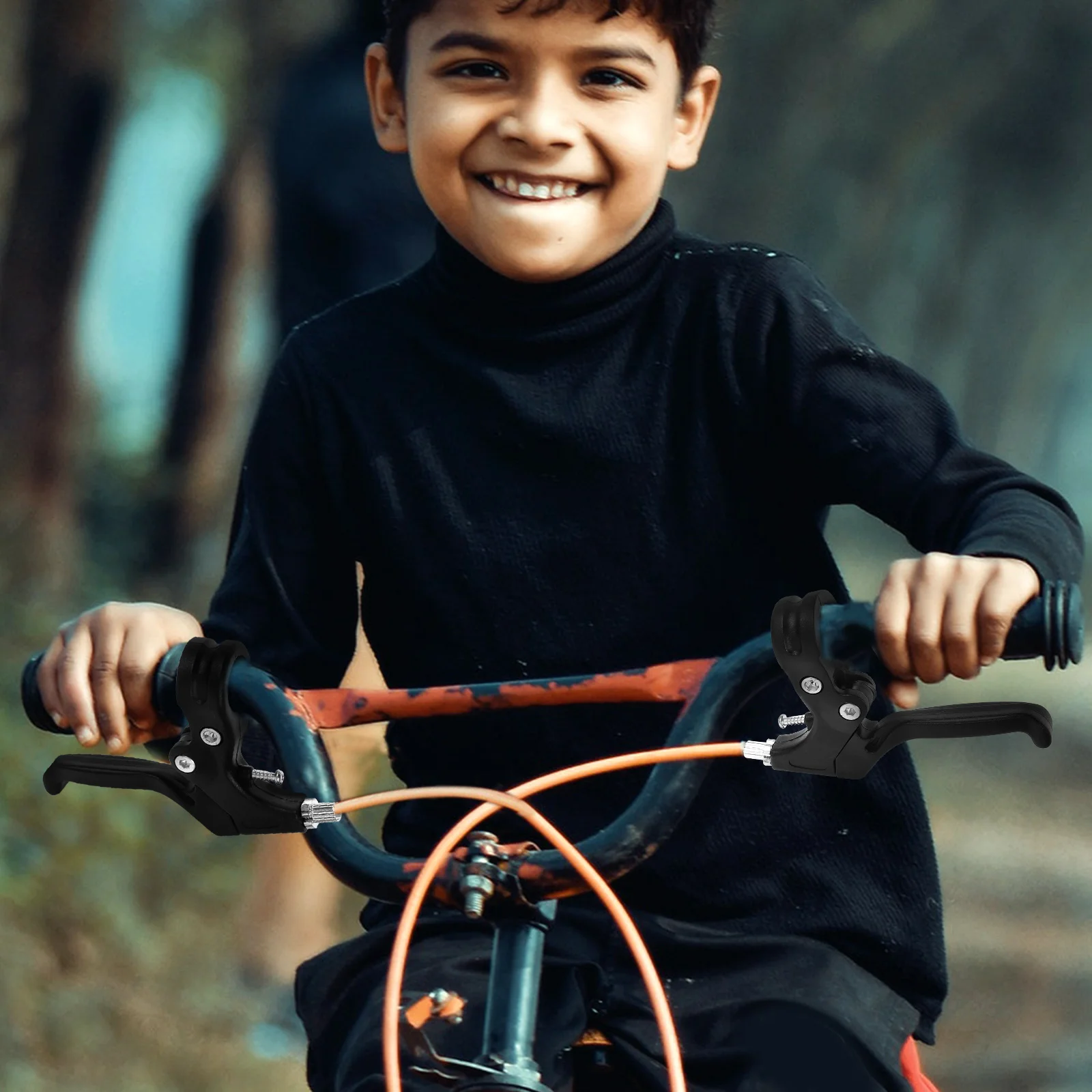 

Adjustable Lever for Kids Bike Replacement Sturdy Durable Plastic Metal Bicycle Brake Handle Lightweight Cycling Braking Part