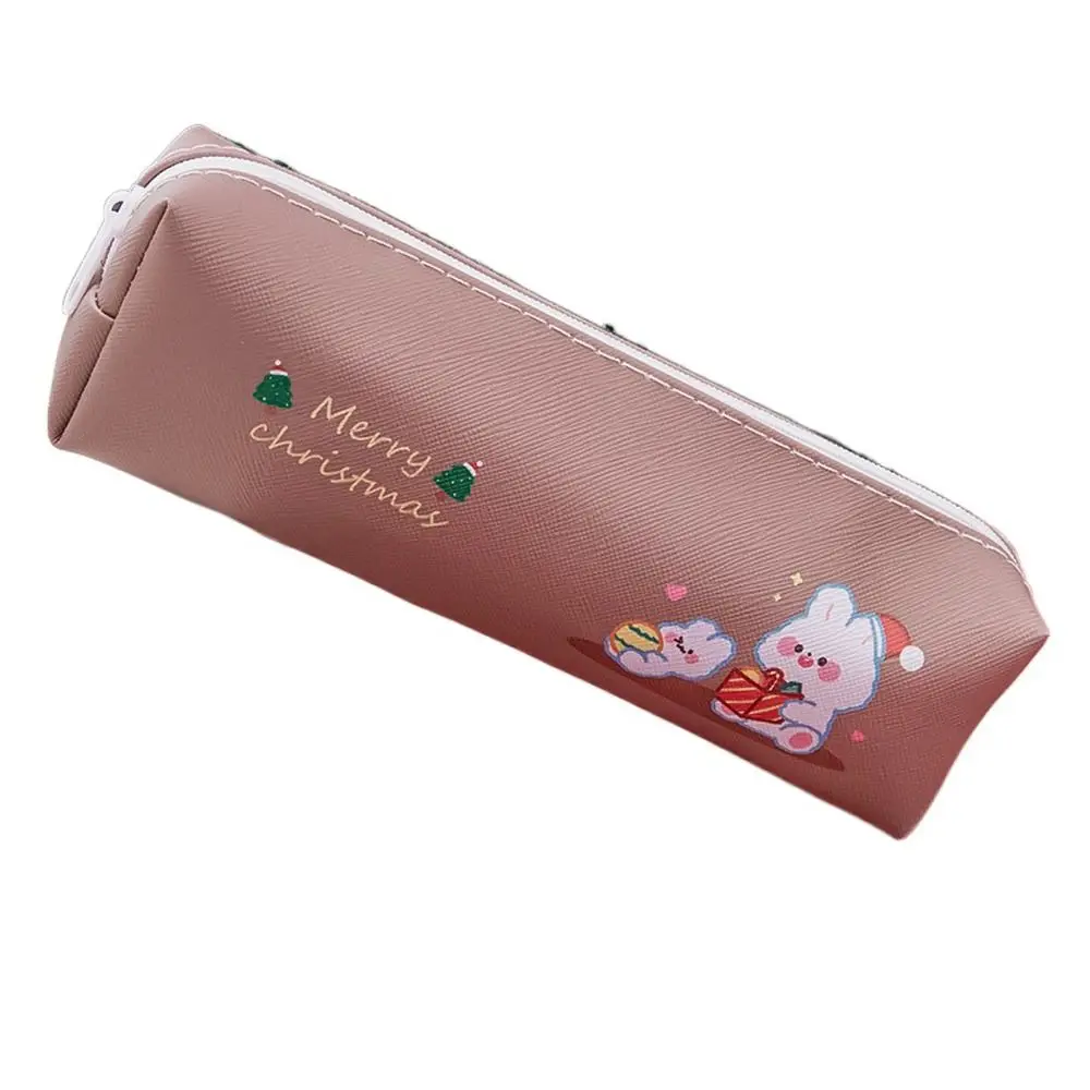 

Girl Gingerbread Man Xmas tree Pen Organizer Pencil Pouch Student Gift Cartoon Pencil Case Christmas Pencil Bag Storage Bag