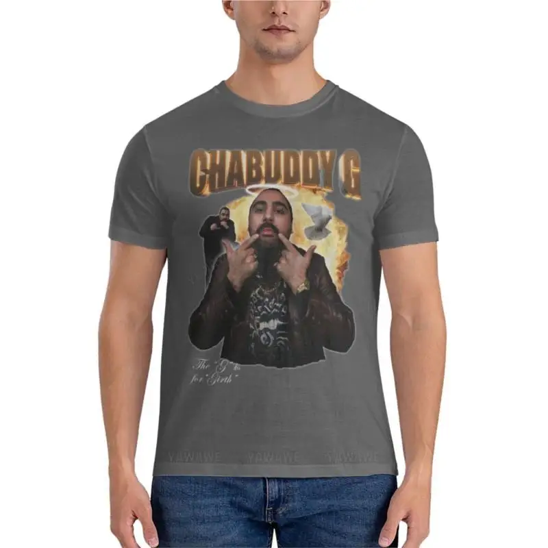 تي شيرت رجالي قطني موديل جديد لعام 2025 Chabuddy G - The G is for Girth تي شيرت كلاسيكي ملابس صيفية تي شيرت جرافيك لطيف تي شيرت