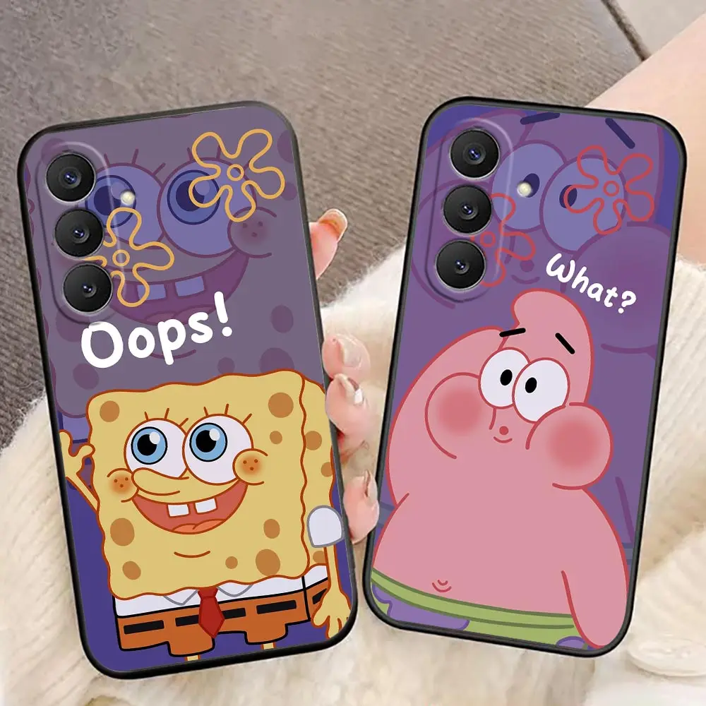 S-SpongeBob S-SquarePants Cover Phone Case For Samsung Galaxy S26 S25 S24 S23 S22 S21 S20 FE Ultra Plus Funda Coque Capa Shell