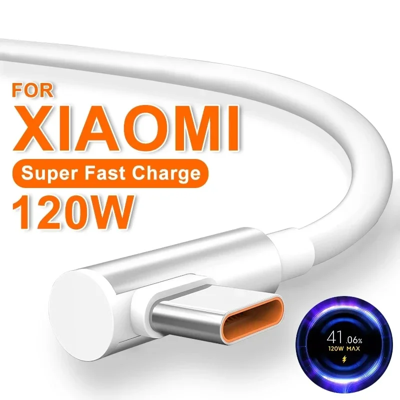 120W Fast Charger For Xiaomi 14 13 12 11 Pro Ultra Lite USB A To Type C Quick Charging Phone Cable For Redmi Note 12 Accessories