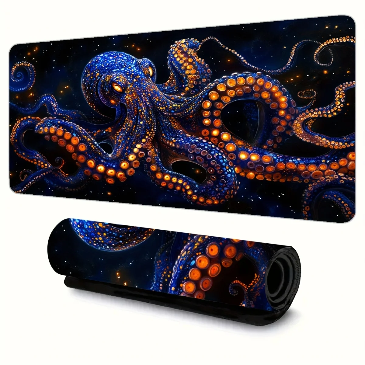 

Anti-slip sports game mouse pad, octopus waterproof rubber washable desk pad, suitable for players and professionals