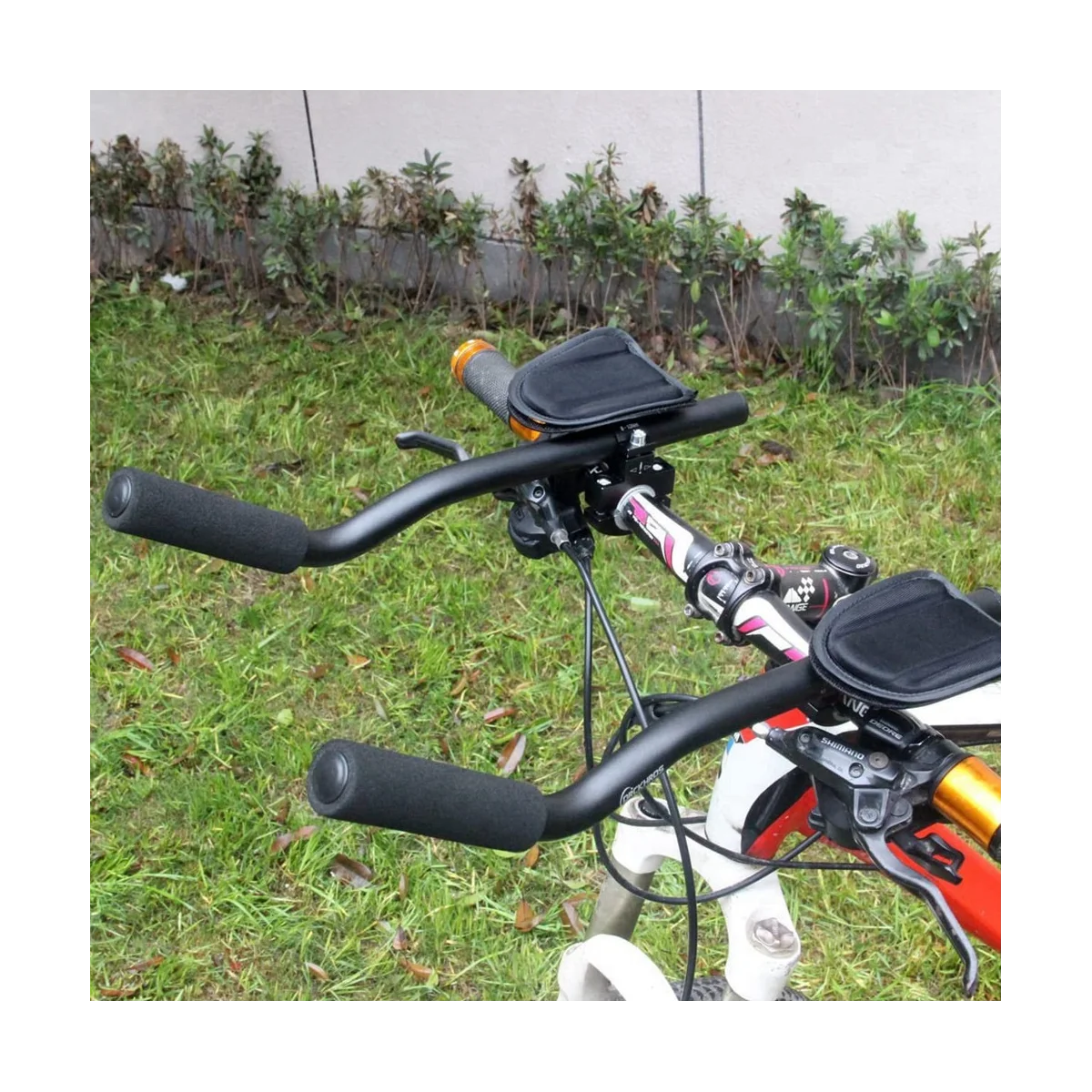 Lo-ok Bike Aero Bar، قضبان Aero من سبائك الألومنيوم للدراجات الجبلية على الطرق، مشبك مقود الدراجة TT على شريط مسند الذراع #6