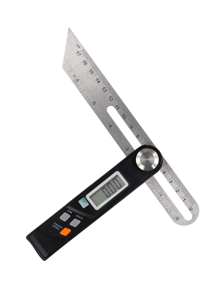 Digital Protractor Goniometer 360 Degree Electronic Angle Finder Stainless Steel Ruler For Woodworking Metalworking Measuring To