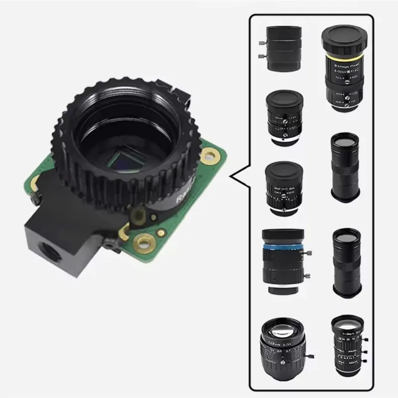 IMX477 12.3MP HQ Camera Module Global Shutter 4056x3040 for Raspberry Pi Jetson Nano C/CS Mount Lens for  Machine Vision