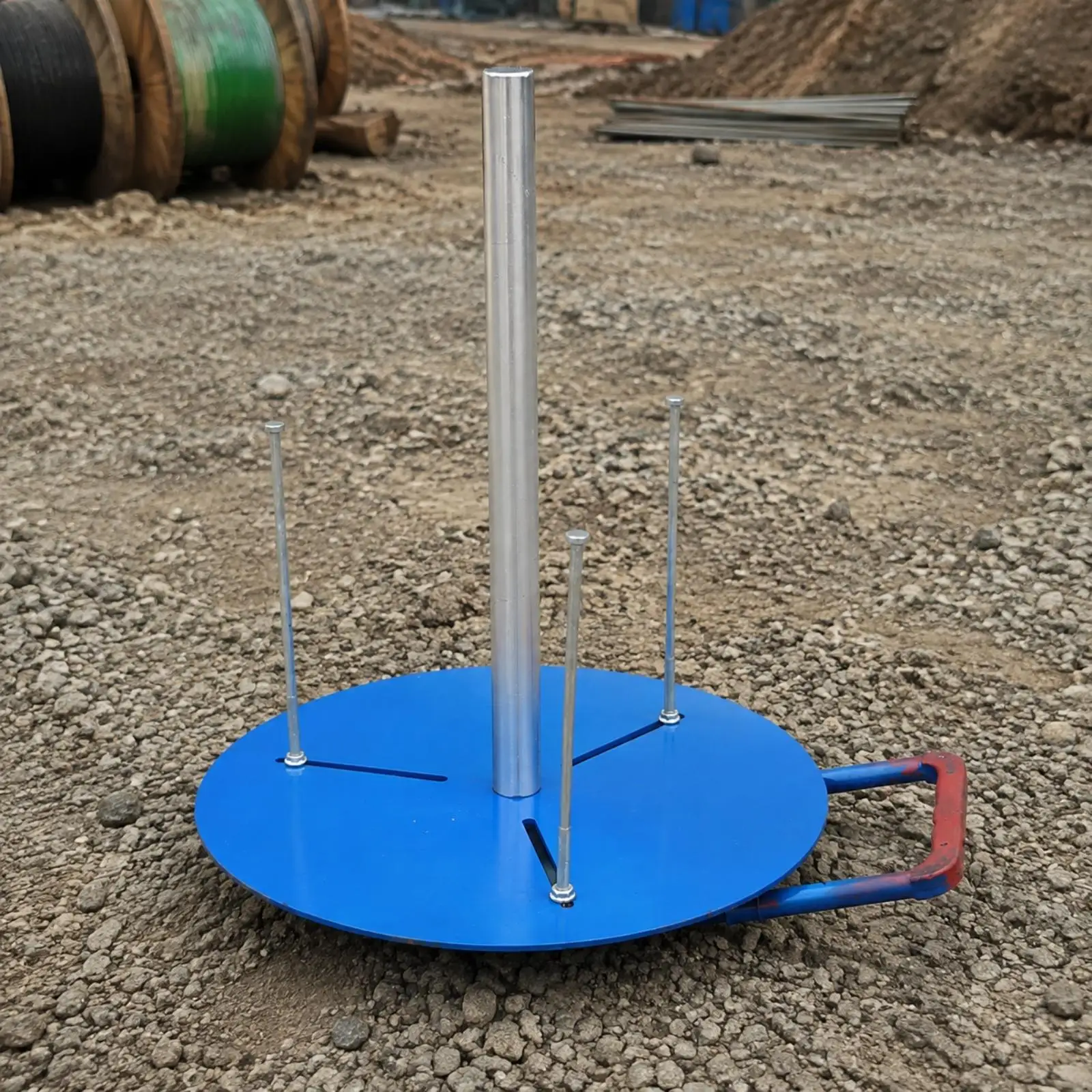 Steel Cable Spool Stand Smooth Rotation Cable Spool Stand with Rotating Bearing Assembly Wire Dispenser with Steel Frame for