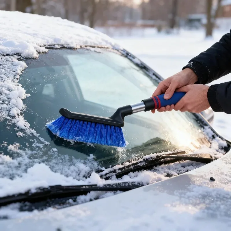 Car Snow Brush and Ice Scraper Car Scraper Snow Brush Ergonomic Foam Grip Window Ice Scraper Snow Cleaner For Car SUV