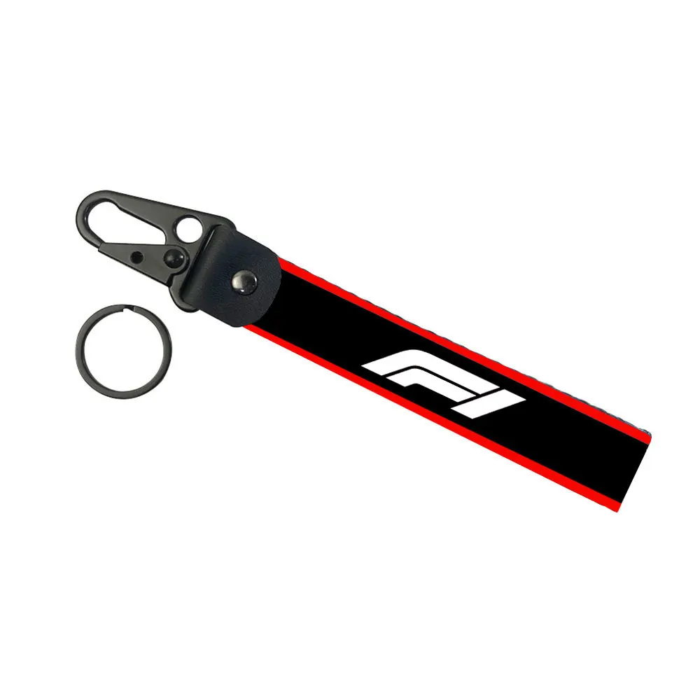 For Formula One F1 Racing Logo Metal Key Ring Hook Key Chain Hanging Strap Lanyards Wrist strap KeyChain Accessories