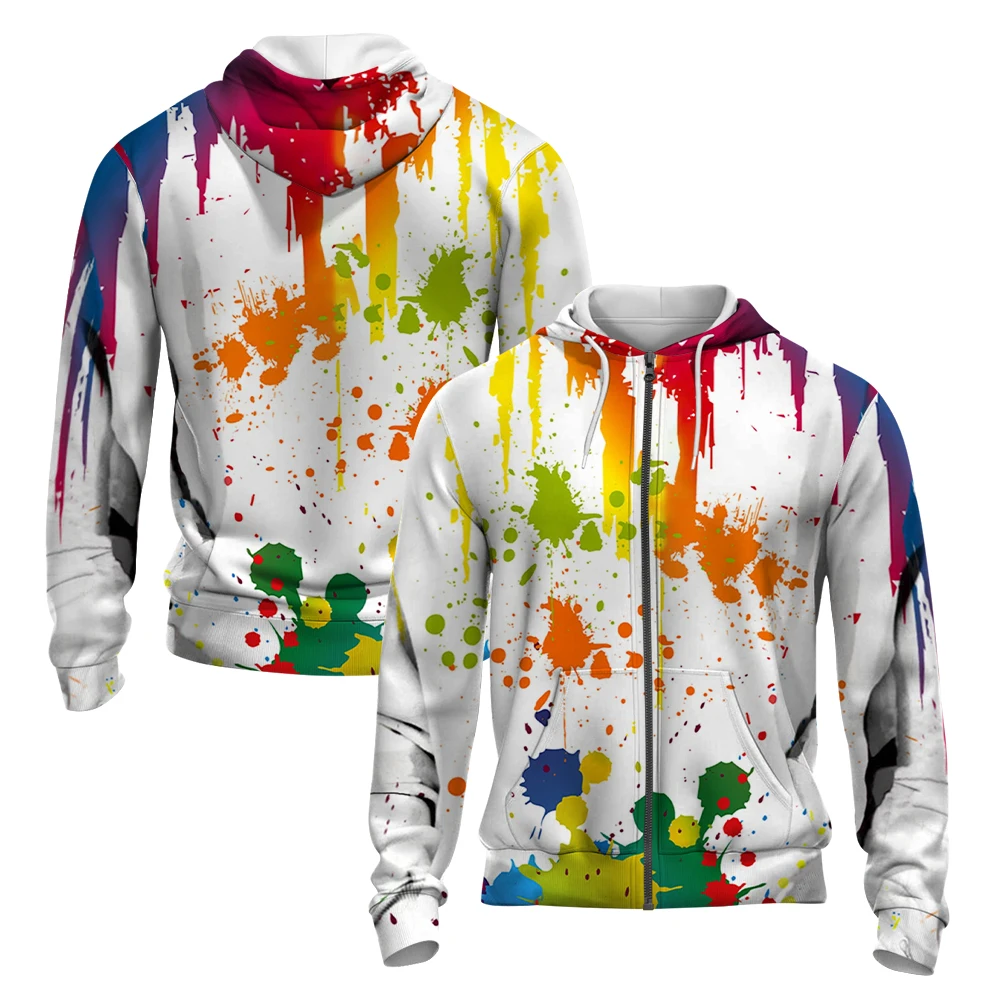 

Pattern Tie Dye 3D Printing Autumn/winter Zipper Hoodie for Men Retro Street Sports Zipper Hoodie Fashion Hoodie Plus for Men