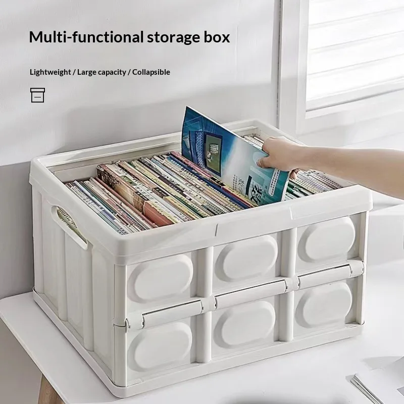 

Space Saving Multifunctional Collapsible Clothes Storage Box Portable Plastic Closet Organizer Camping Laundry Bin Storage