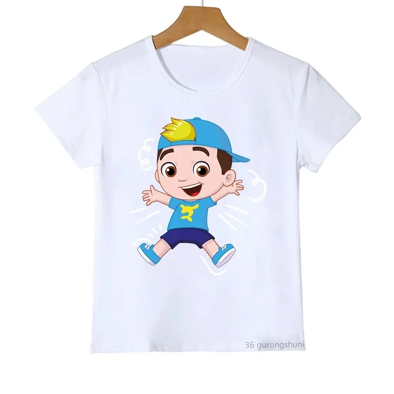 New Hot-selling Children\'s Cotton T-shirt Fun Luccas Neto Cartoon Print Boy T-shirt Summer Casual Clothes Fashion Girl T-shirt