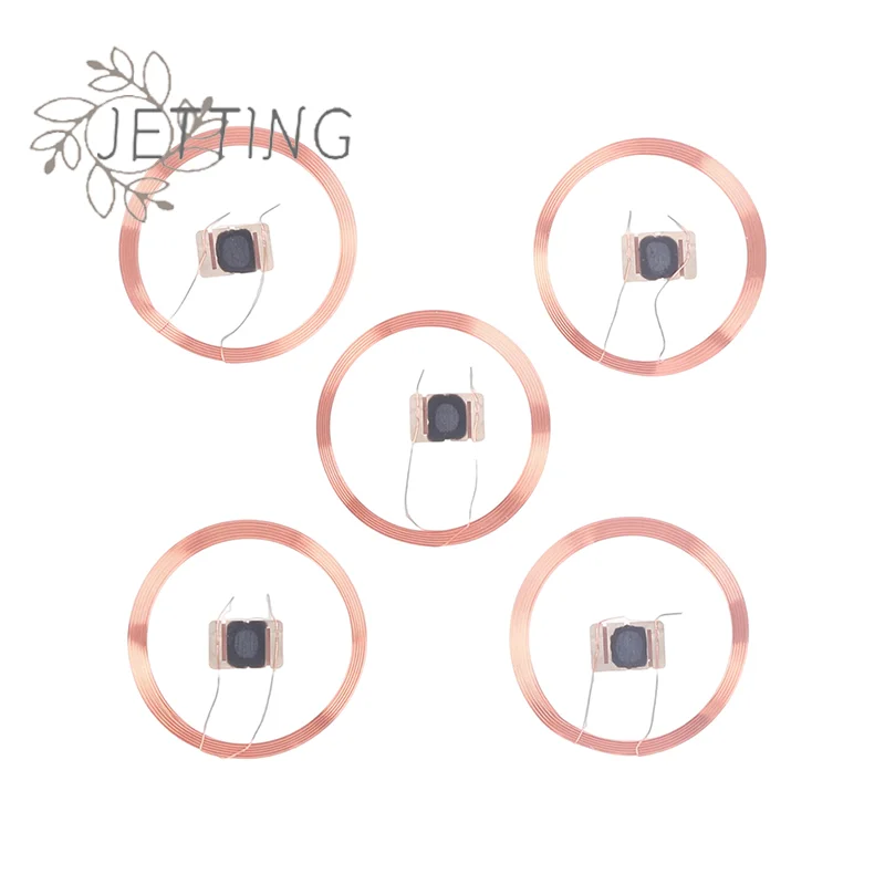 Hot 5 pièces 21.6mm 13.56MHZ UID IC carte ID réinscriptible modifiable puce porte-clés RFID bobine auto-adhésive