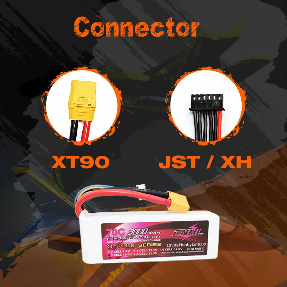 CNHL 5S 18.5V 3000MAh Lipo แบตเตอรี่70C พร้อม XT90ปลั๊ก G + PLUS สำหรับเฮลิคอปเตอร์ RC Quadcopter เครื่องบิน Drone FPV รถเรือ Part