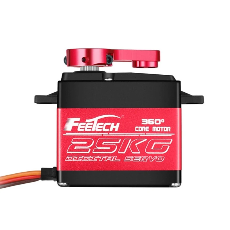 Steel Gear 25kg.cm FT6325M Waterproof Digital Servo for RC Model Car Boat 0-360Degree Standard Metal Case Feetech Car Boat