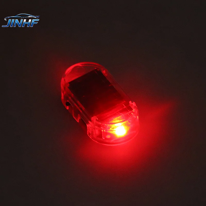 

1 Piece LED Flashing Lights Car Fake Security Light Solar Powered Simulated Dummy Alarm Wireless Warning Anti-Theft Caution Lamp