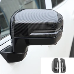 For Haval Dargo 2021 2022 2023 ABS Carbon Fiber Rearview Mirror Cover Rear View Rain Eyebrow Frame Trims Car Styling Accessories
