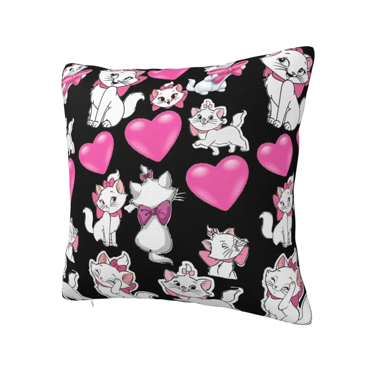 Pillow Case Pink Cat Marie Soft Pillow Cover Cute Funny Cushion Cover Design Pillowcases For Sofa Bedroom Home Decor